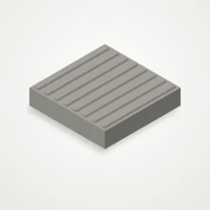 Тактильная плитка Прямой риф 400х400x87