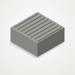 Тактильная плитка с конусообразными рифами 200х200x95